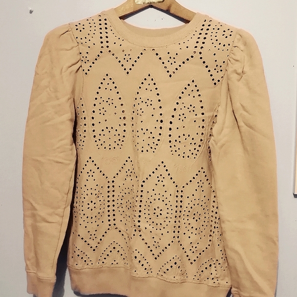 *Host Pick* ZARA Sweatshirt with Eyelet Motif - Picture 1 of 2